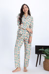 Zivame Buttersoft Knit Poly Pyjama Set - Moonlight Jade — thumbnail 2